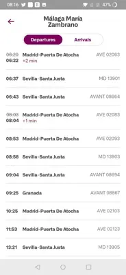 Renfe android App screenshot 4