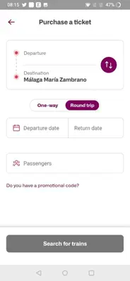 Renfe android App screenshot 6